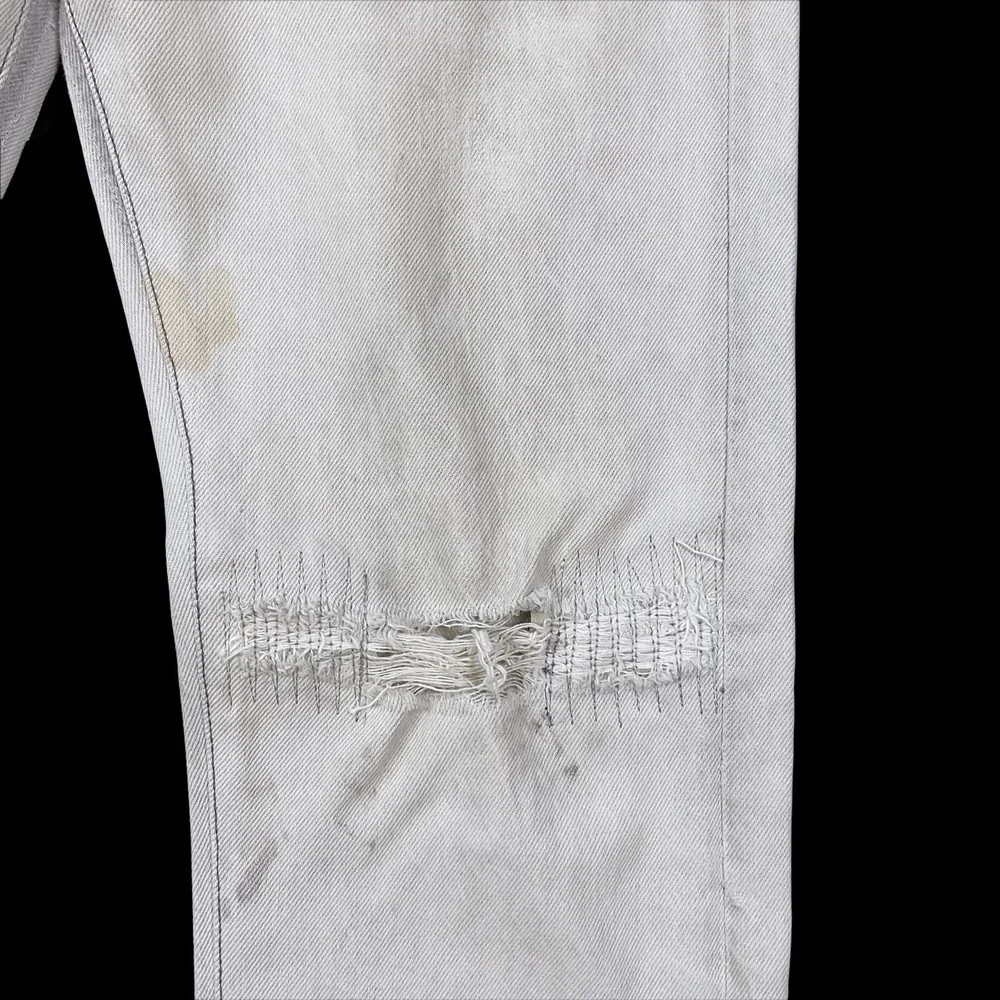 Levis Jeans Men 30 (ACTUAL 29x32) Gray Straight Authorized Vintage Denim $228‎